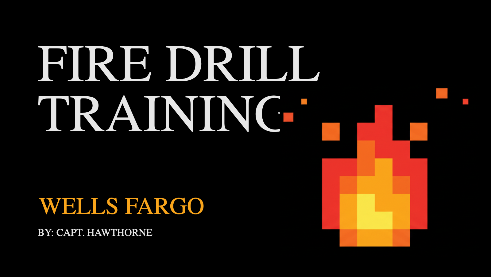 Fire drill training material preview